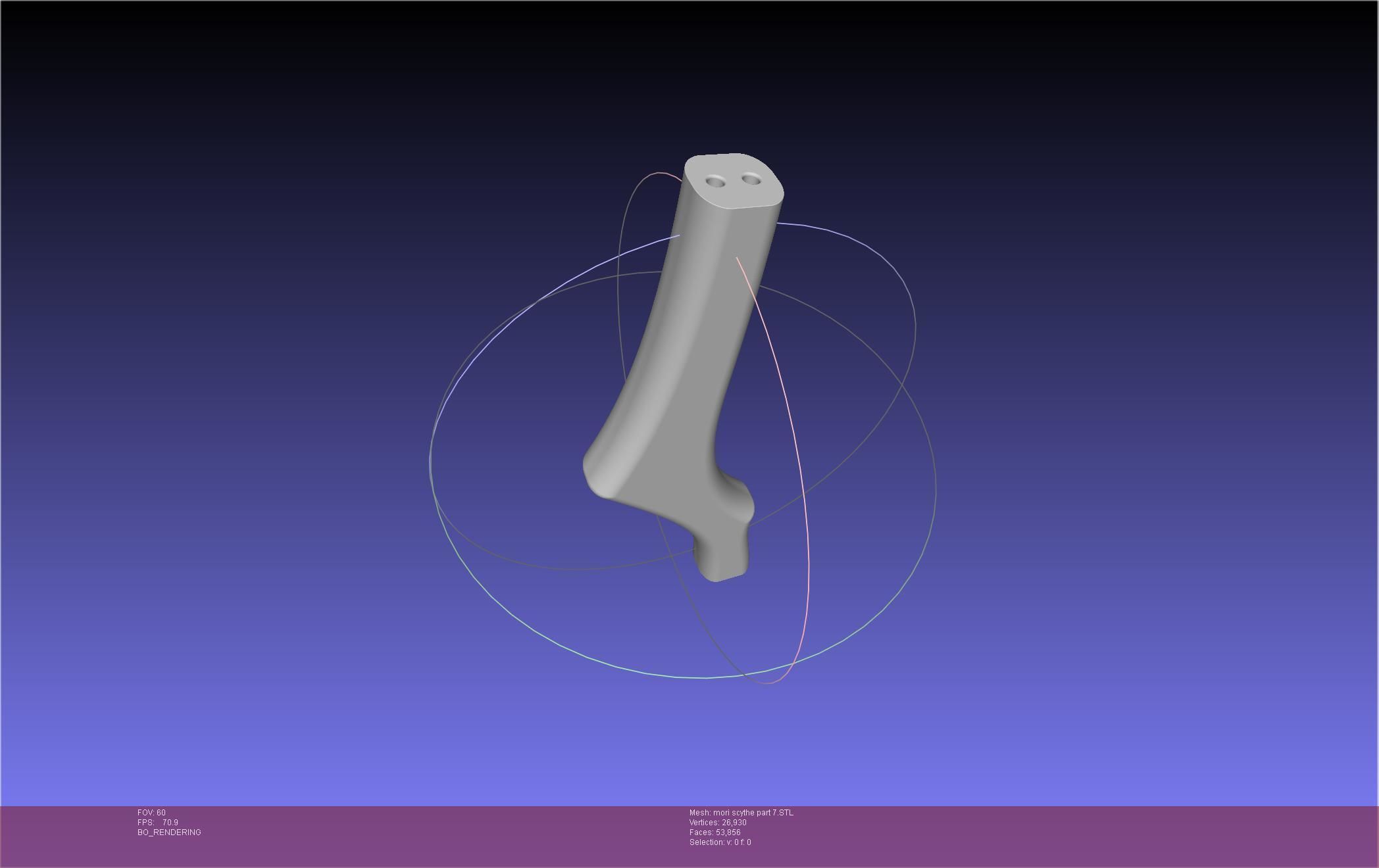 Hololive Mori Calliope Scythe Assembly 3D print model_103