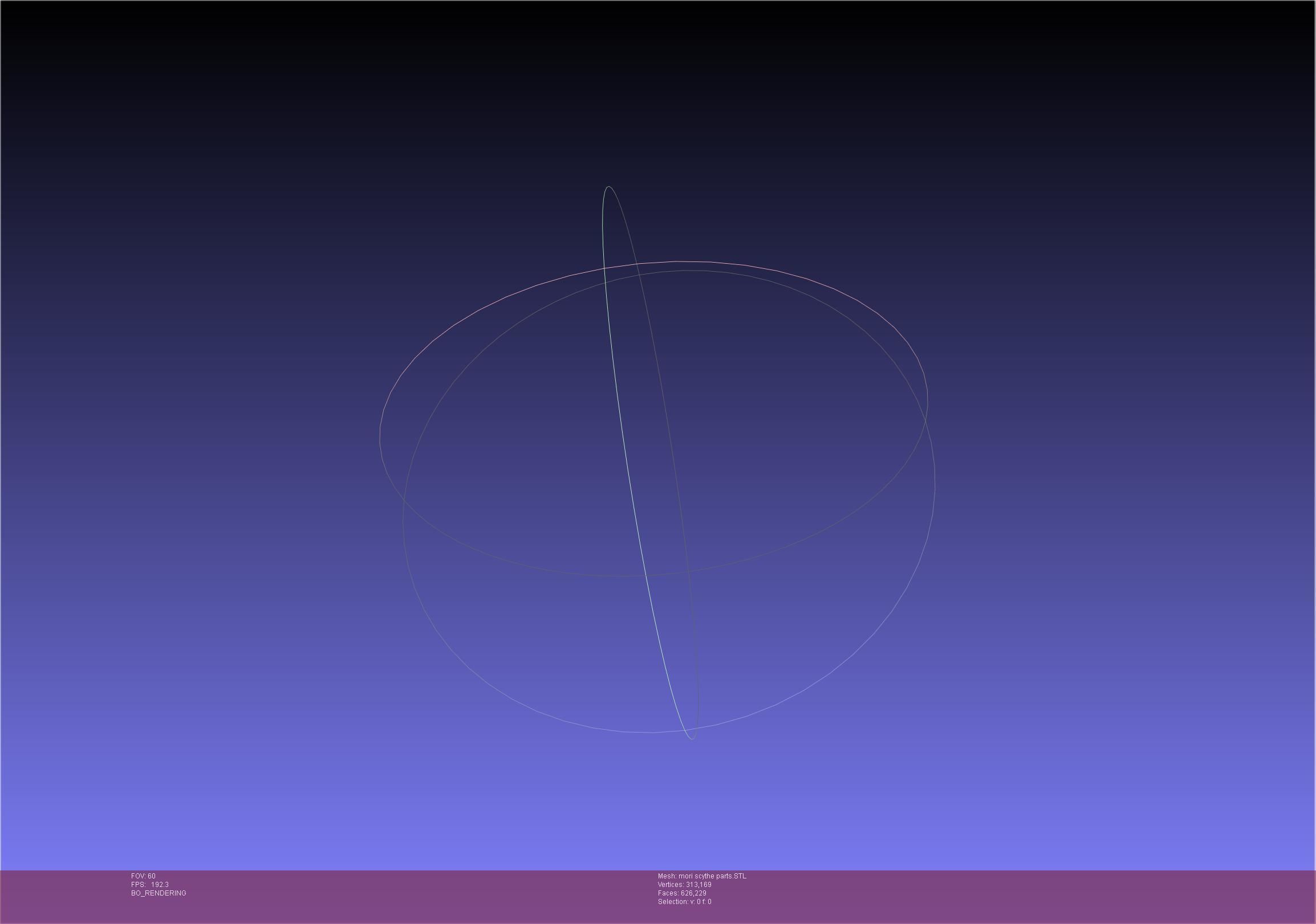 Hololive Mori Calliope Scythe Assembly 3D print model_35