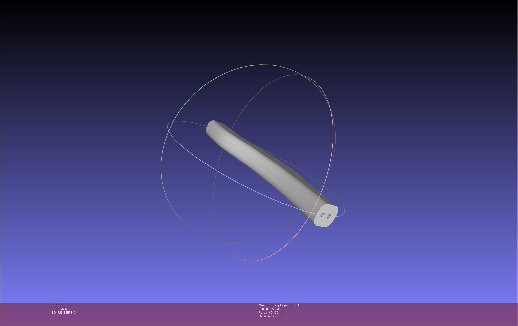 Hololive Mori Calliope Scythe Assembly 3D print model_119