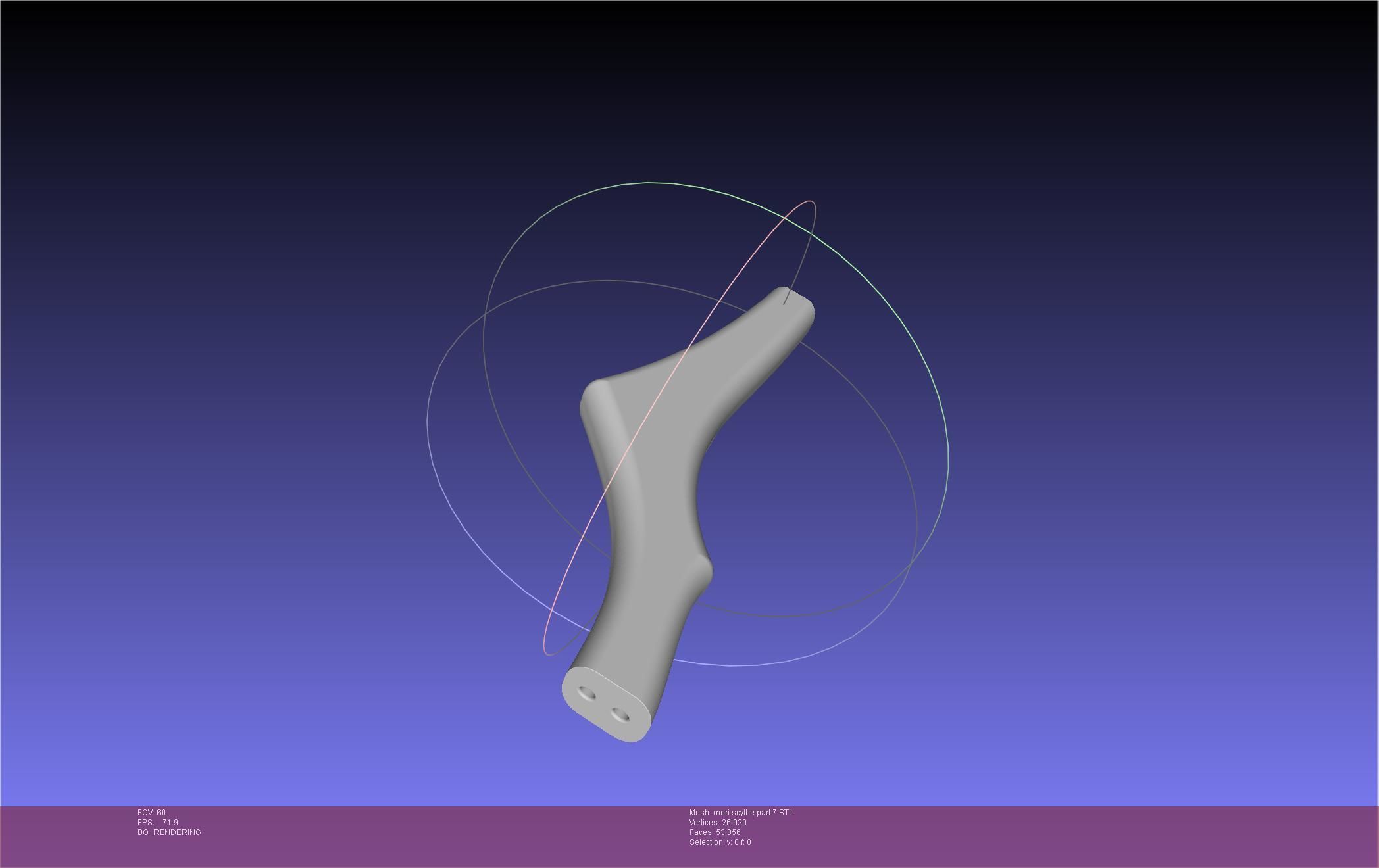 Hololive Mori Calliope Scythe Assembly 3D print model_104