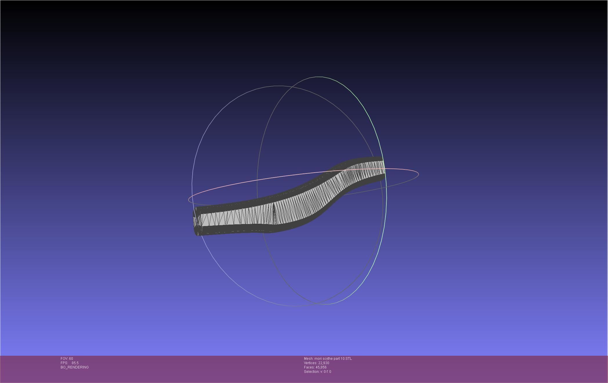 Hololive Mori Calliope Scythe Assembly 3D print model_127