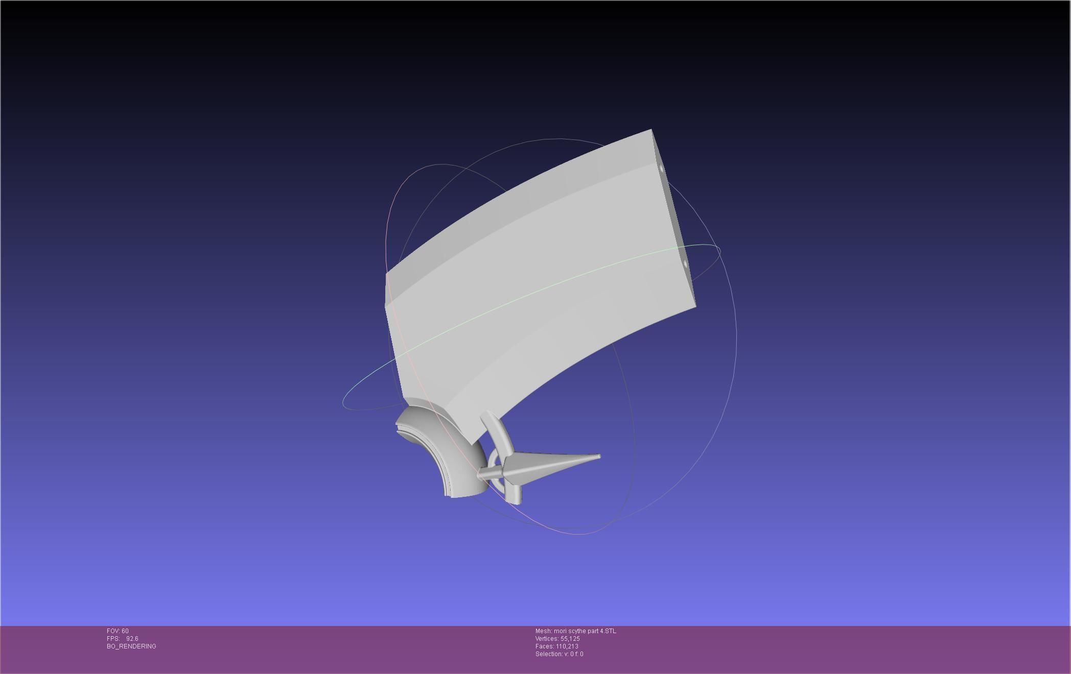 Hololive Mori Calliope Scythe Assembly 3D print model_76