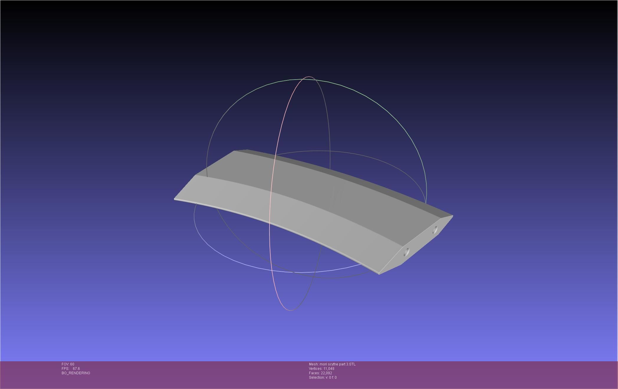 Hololive Mori Calliope Scythe Assembly 3D print model_59