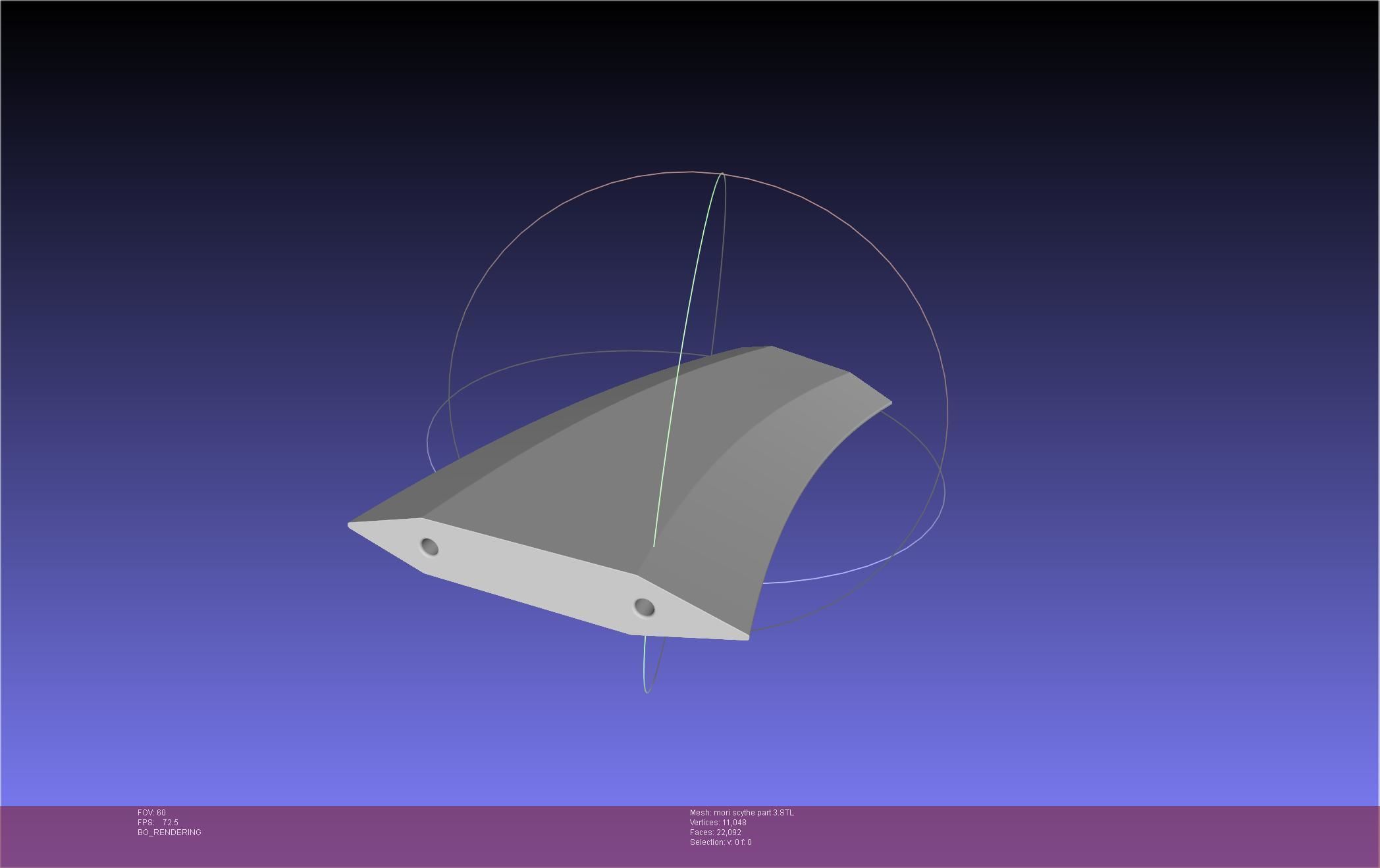 Hololive Mori Calliope Scythe Assembly 3D print model_60