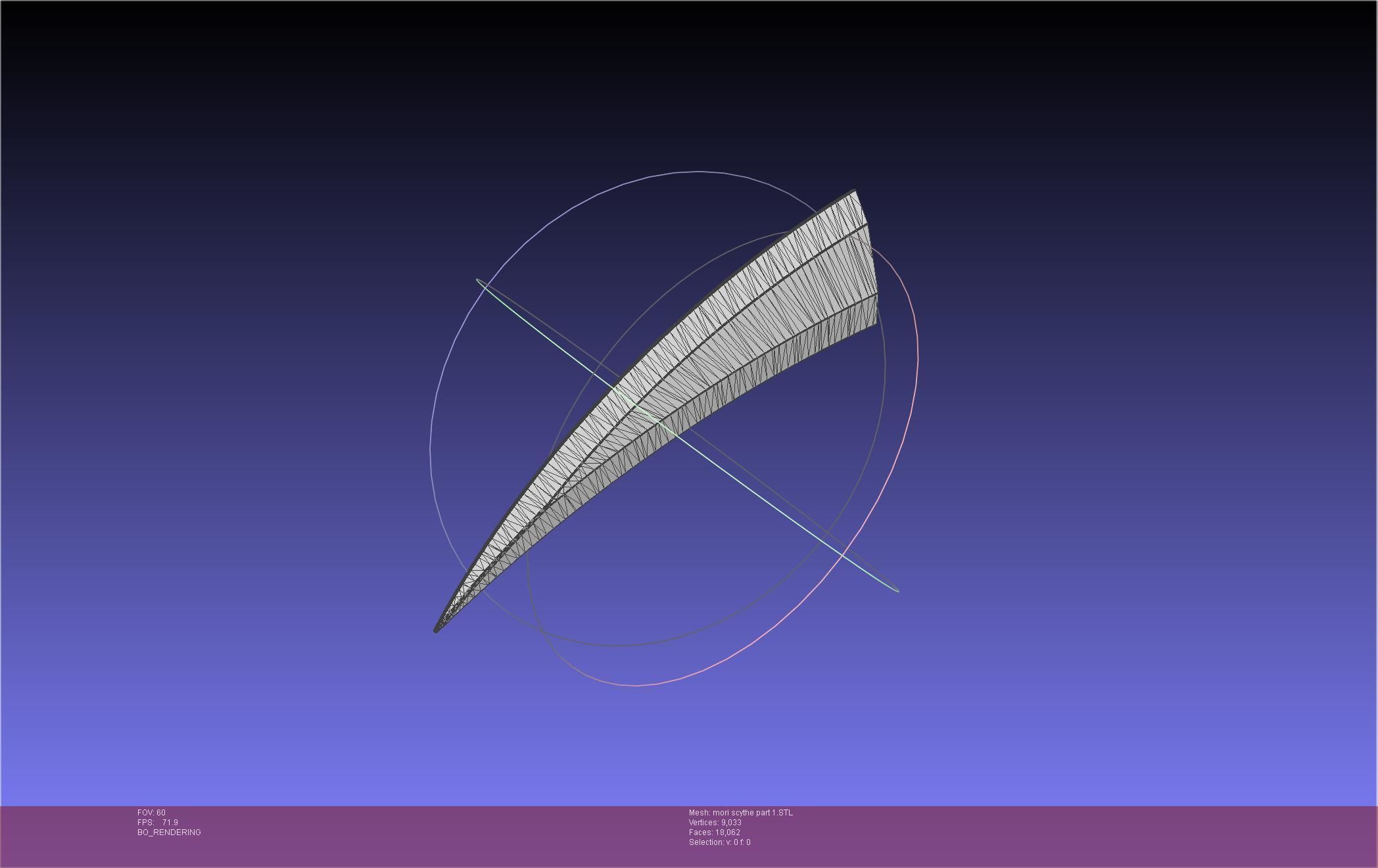 Hololive Mori Calliope Scythe Assembly 3D print model_51