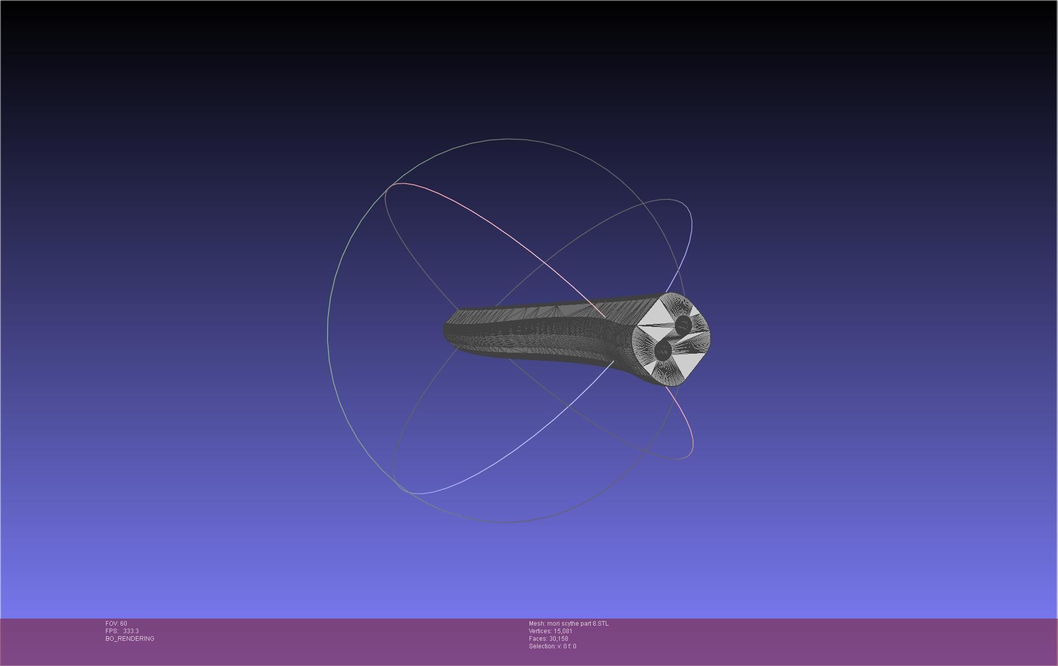 Hololive Mori Calliope Scythe Assembly 3D print model_110