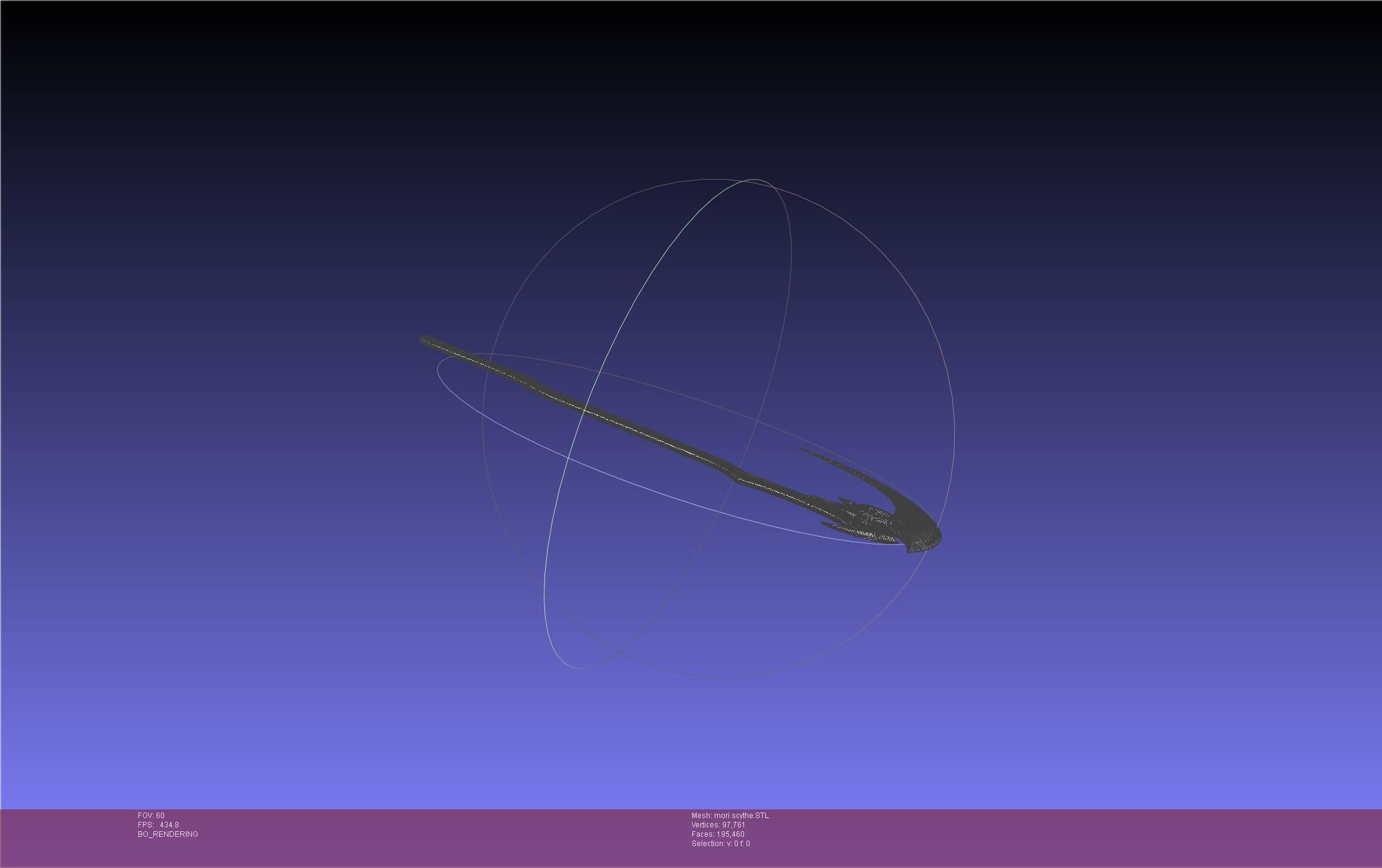 Hololive Mori Calliope Scythe Assembly 3D print model_19