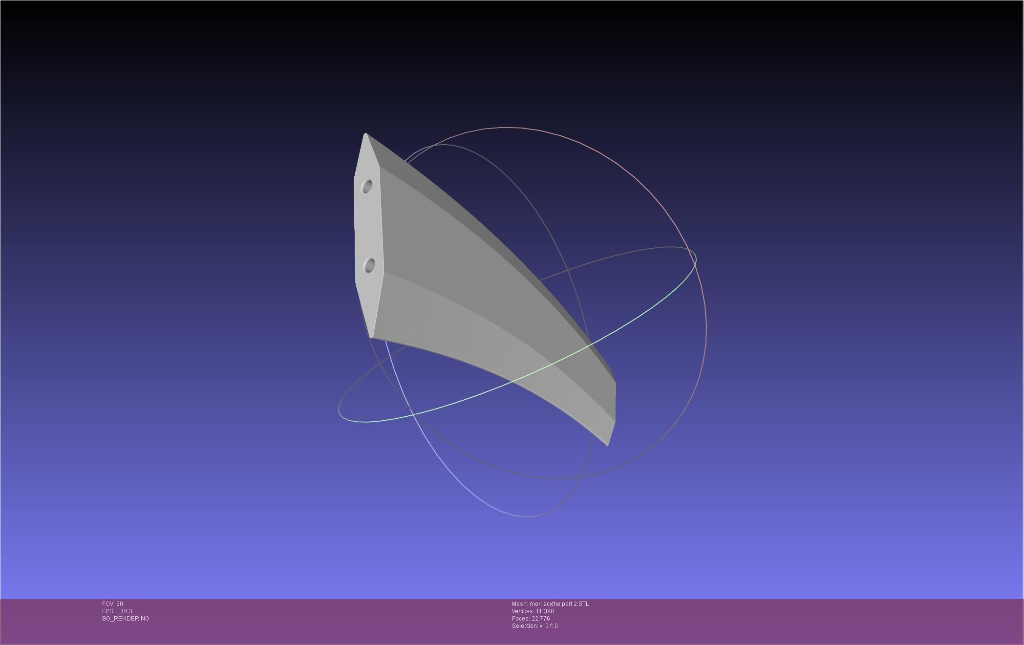 Hololive Mori Calliope Scythe Assembly 3D print model_54