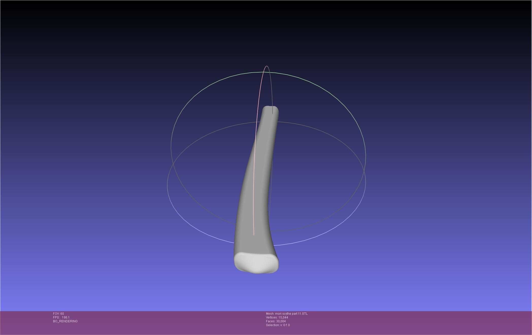 Hololive Mori Calliope Scythe Assembly 3D print model_124