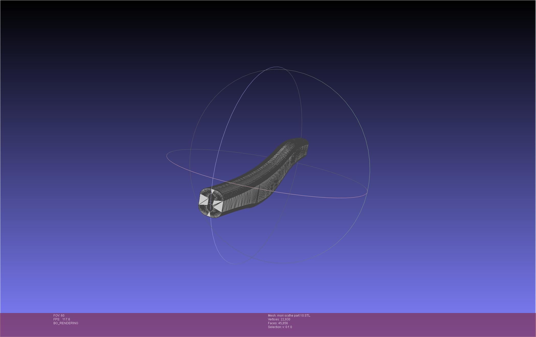 Hololive Mori Calliope Scythe Assembly 3D print model_123