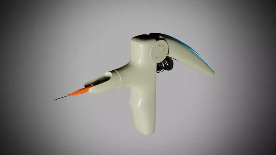 Composite resin dispenser 3D model