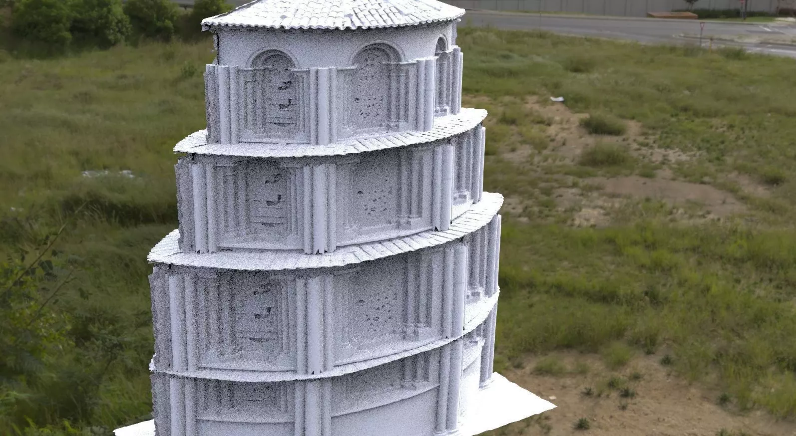 Medieval Spanish tower 3 3D 3D model_0