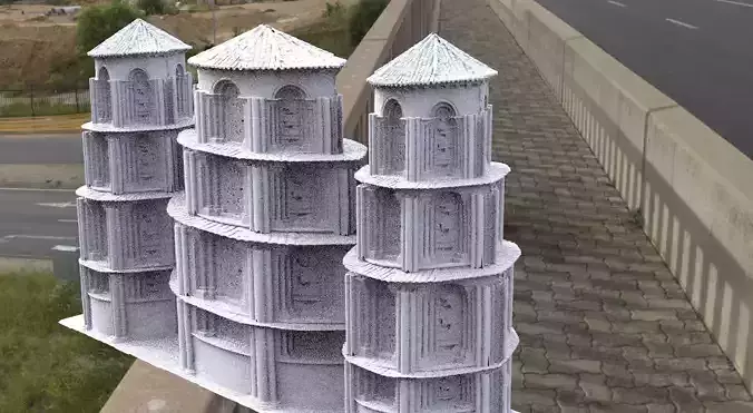 Medieval Spanish tower 4 3D