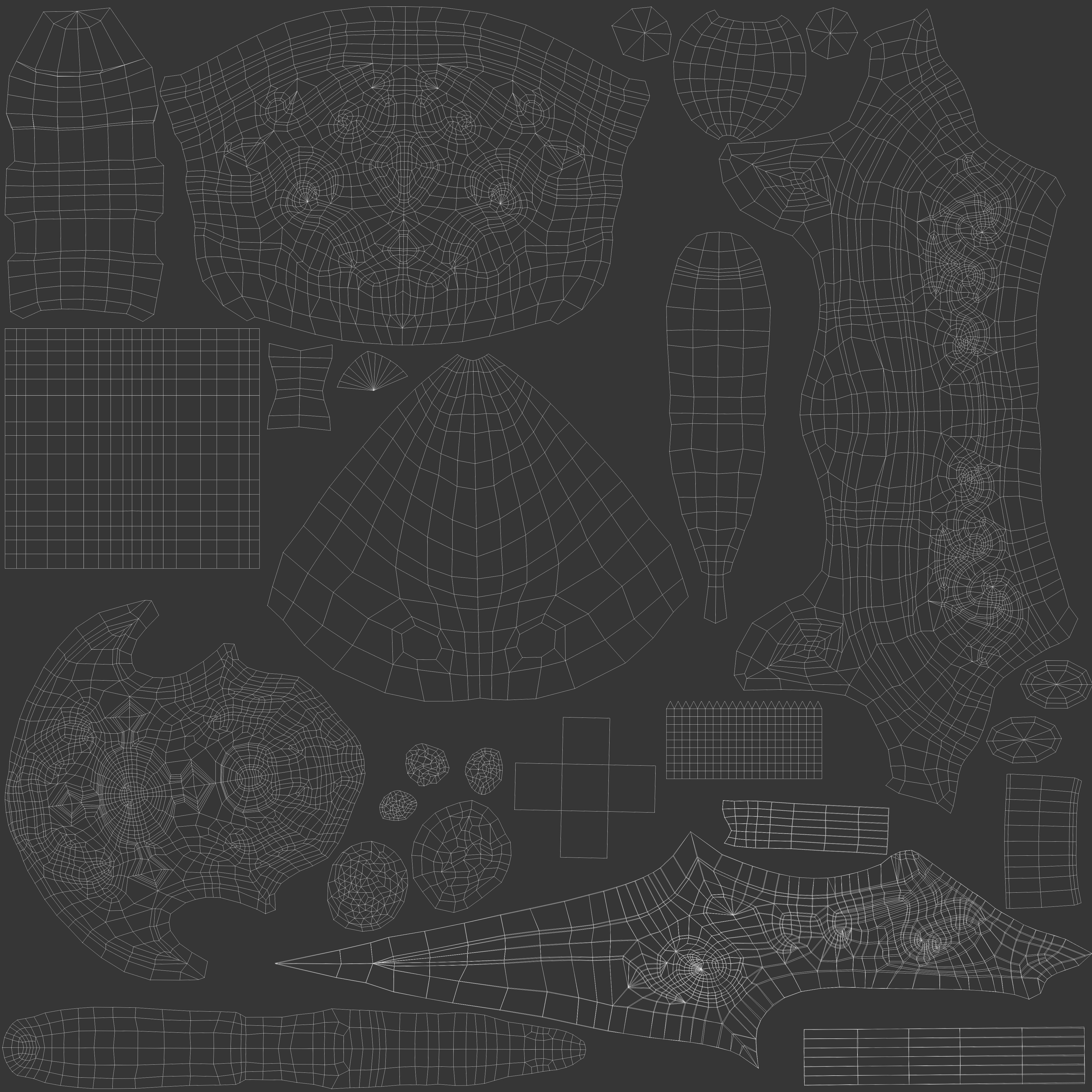 Ancient Dagger  GAME ASSET Lowpoly Low-poly 3D model_13