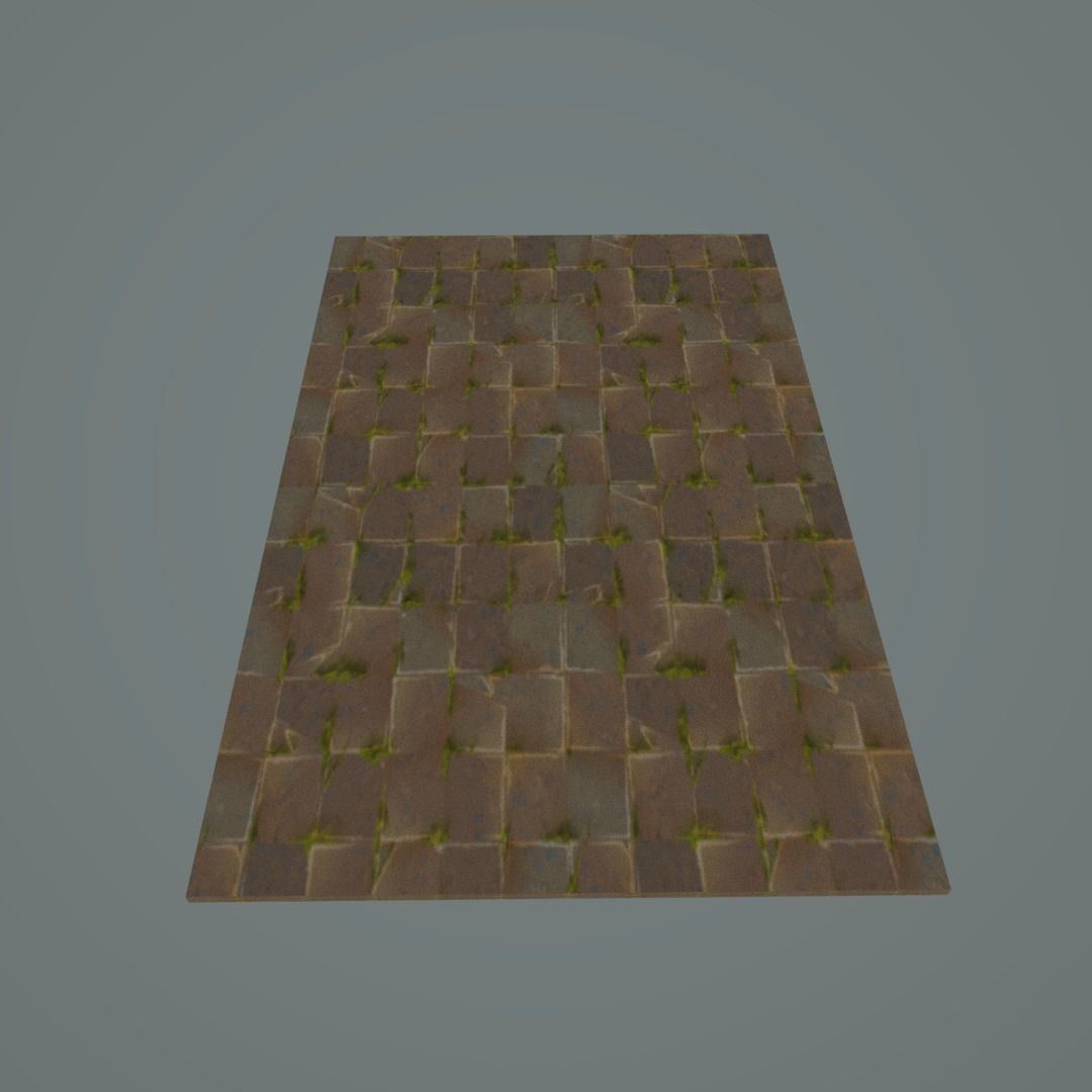 tiled floor Free low-poly 3D model_3