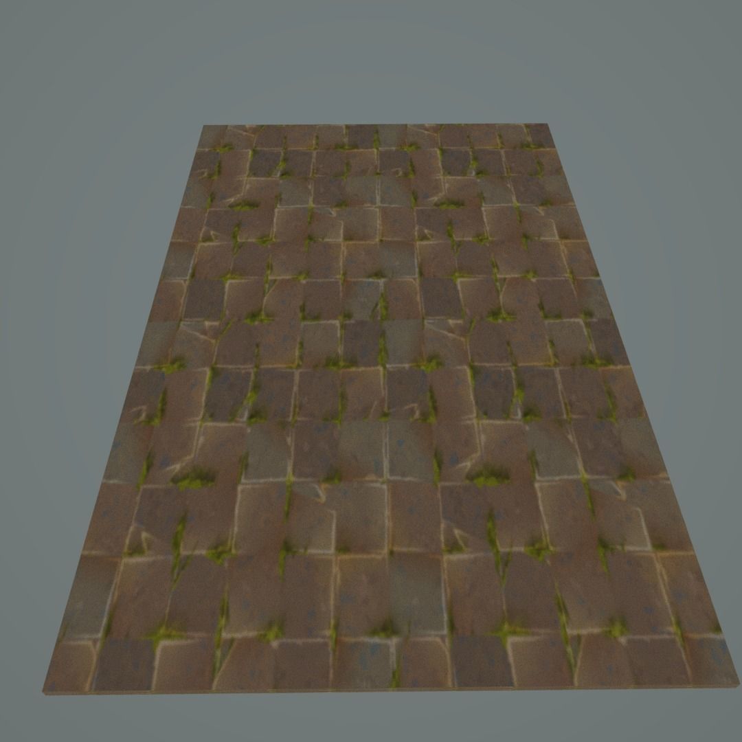 tiled floor Free low-poly 3D model_1