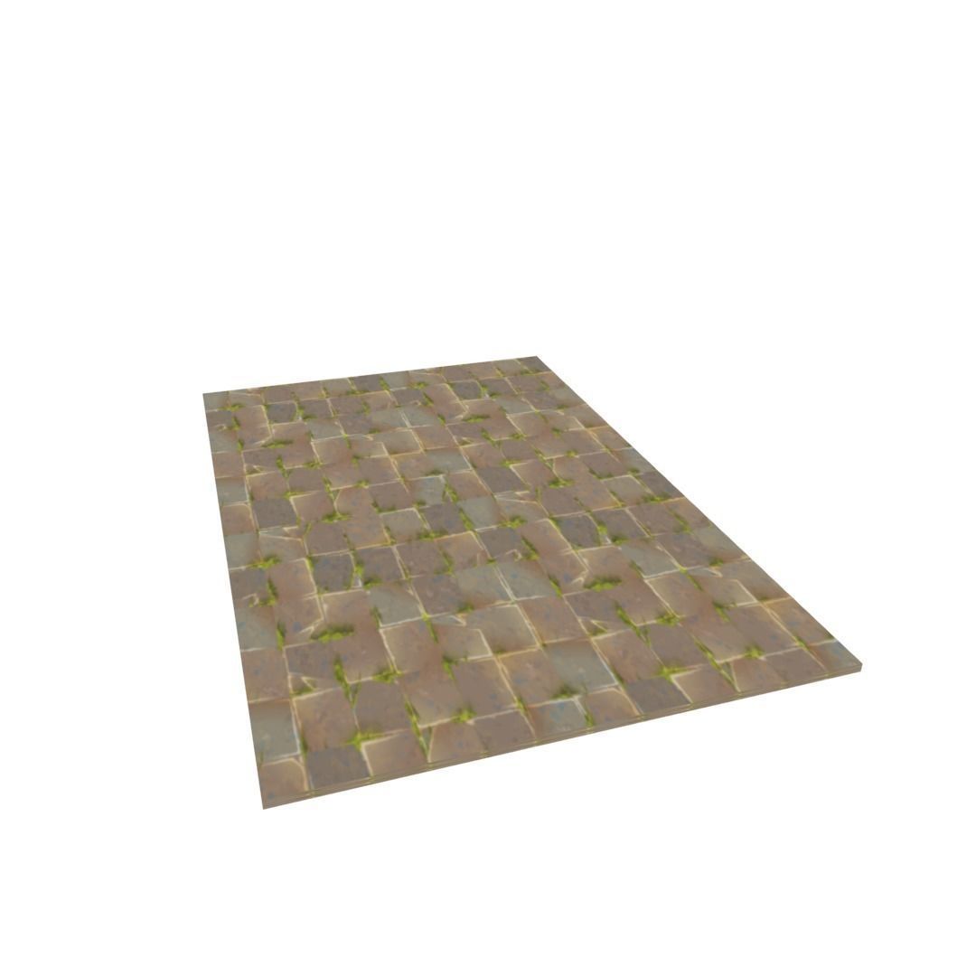 tiled floor Free low-poly 3D model_2