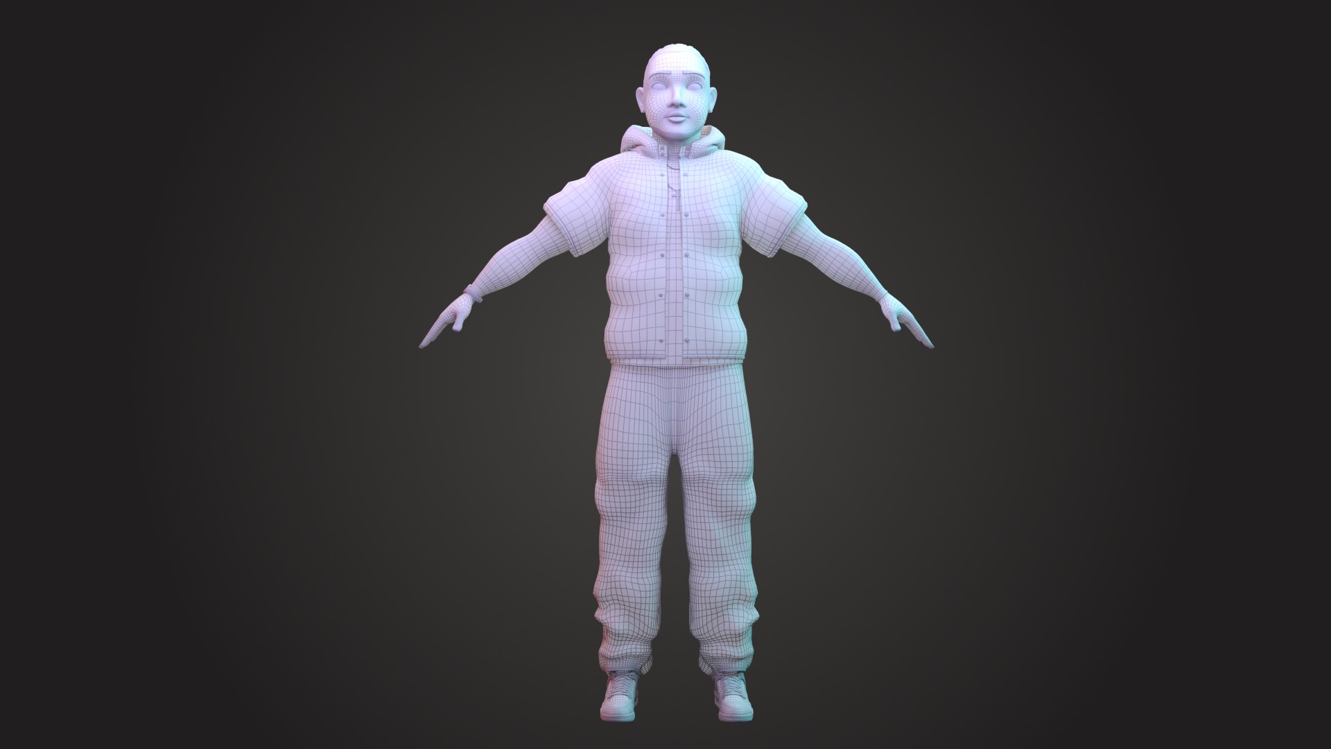 Stylized Urban Male Character - 3D Model Game-Ready 3D model_5