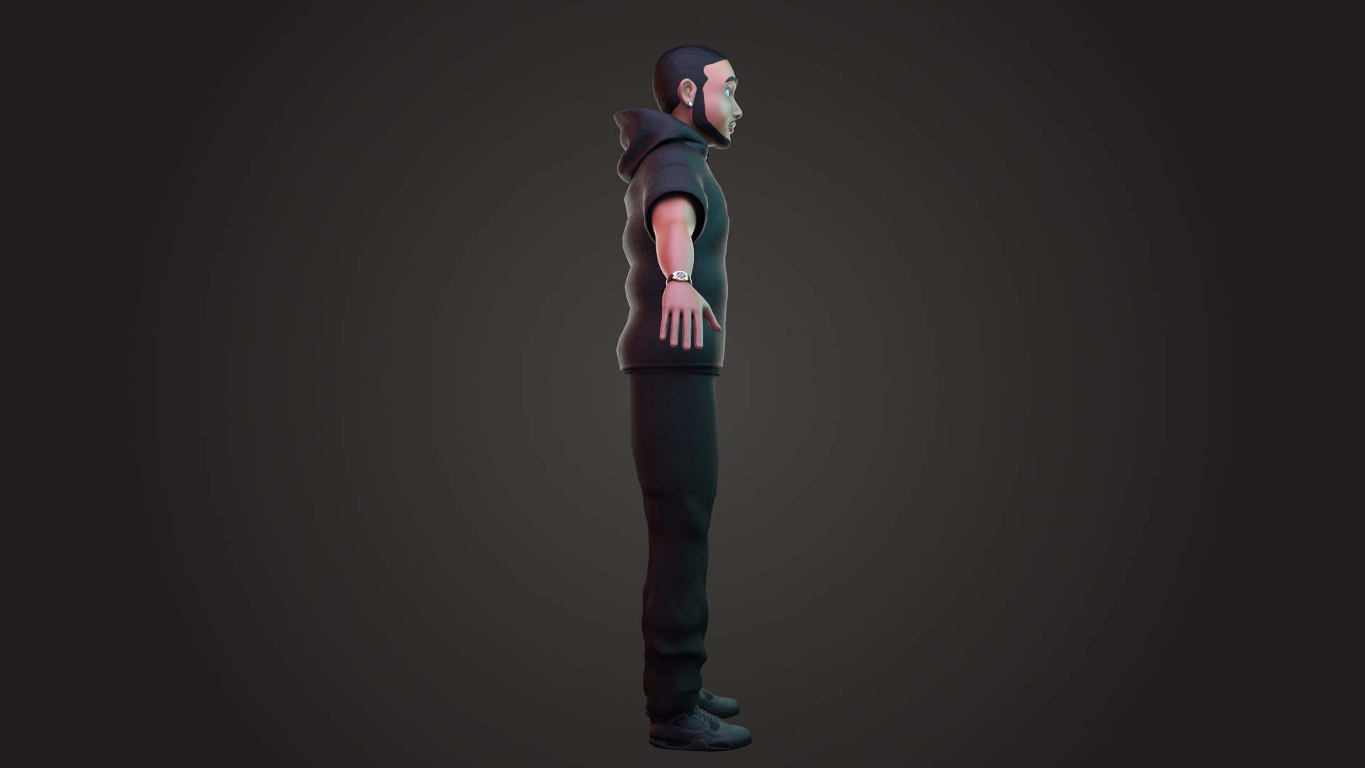 Stylized Urban Male Character - 3D Model Game-Ready 3D model_6