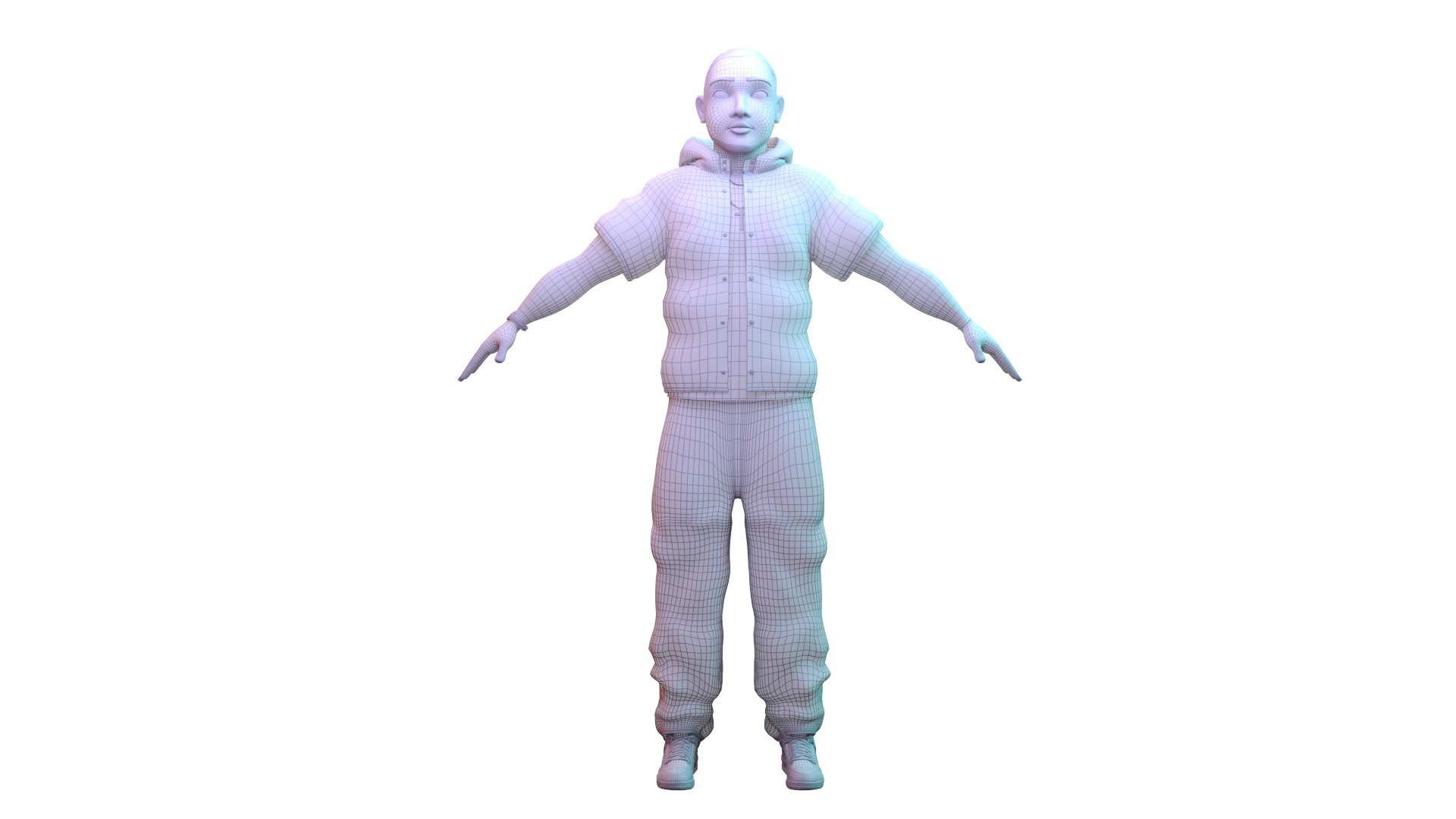 Stylized Urban Male Character - 3D Model Game-Ready 3D model_4