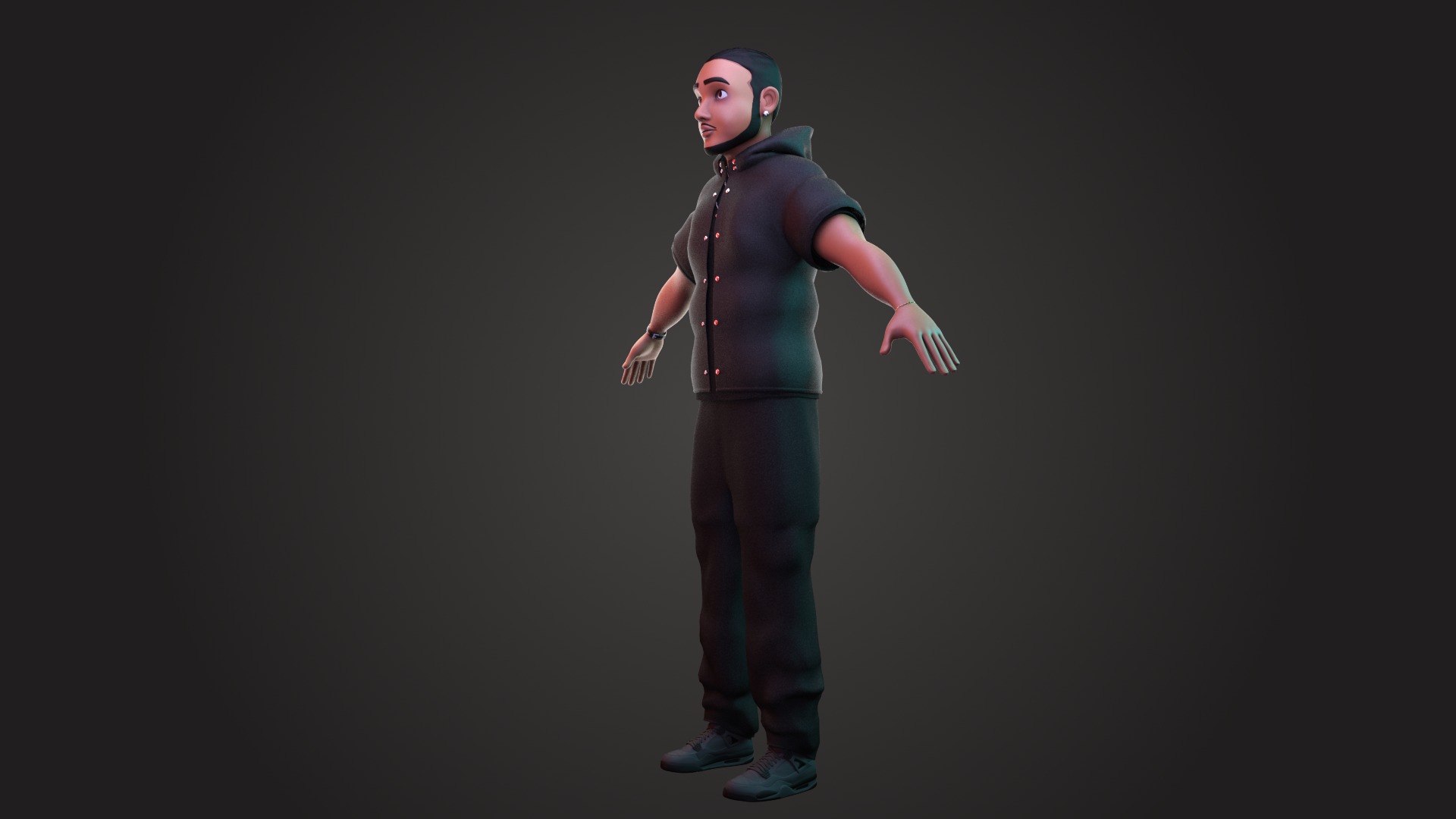 Stylized Urban Male Character - 3D Model Game-Ready 3D model_2