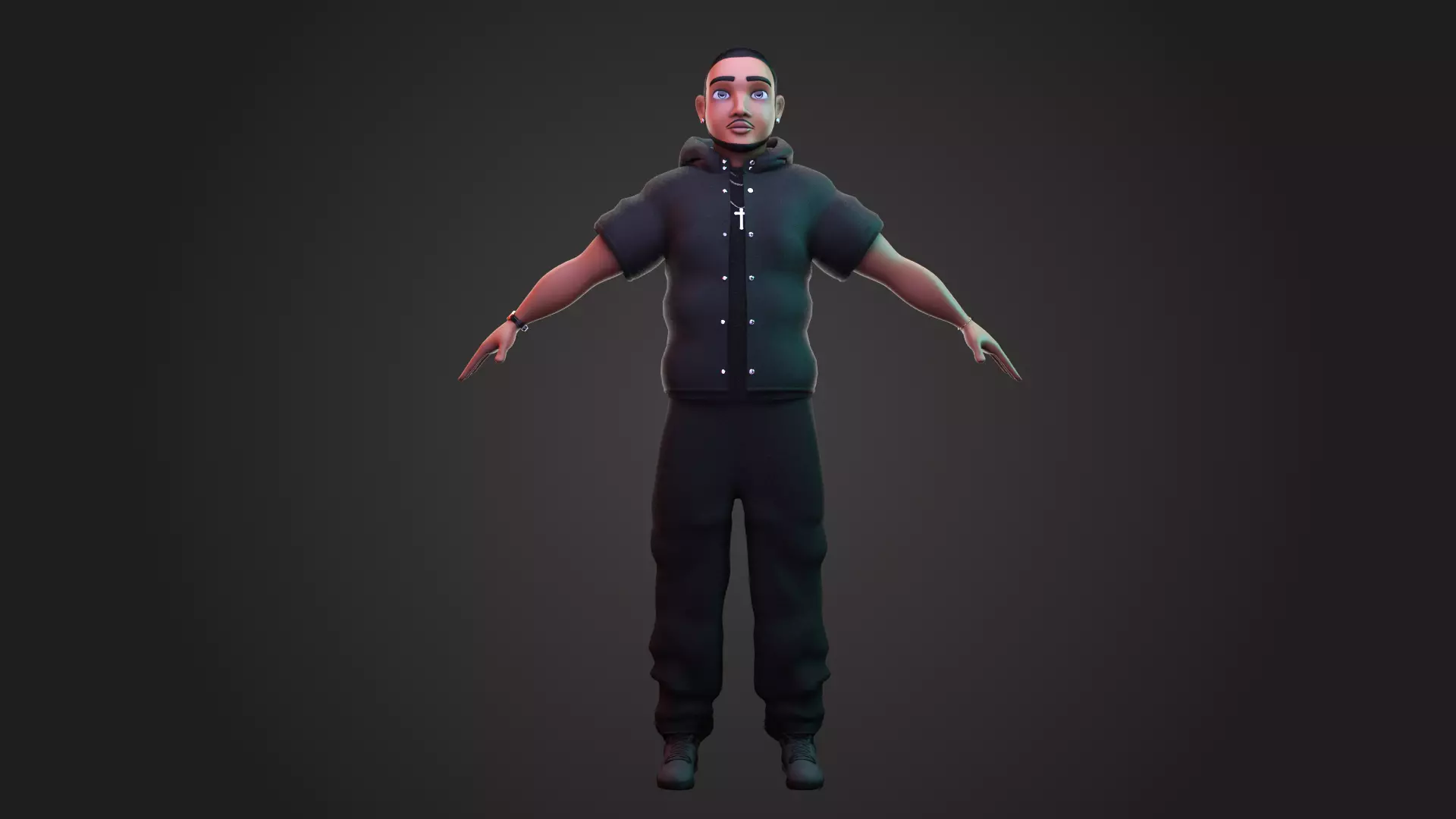 Stylized Urban Male Character - 3D Model Game-Ready 3D model_0
