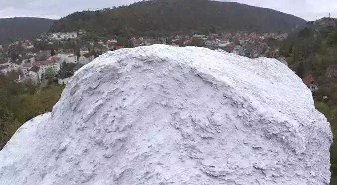 Mountain rock top formation 1 3D model