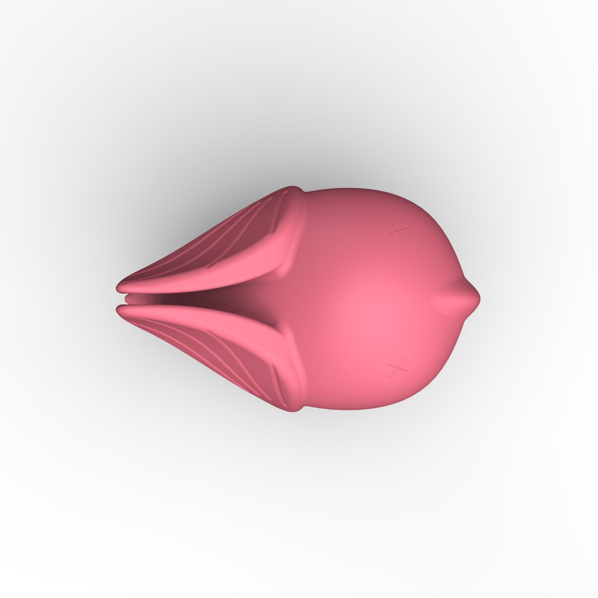 Bird rubber toy 3D print model_5