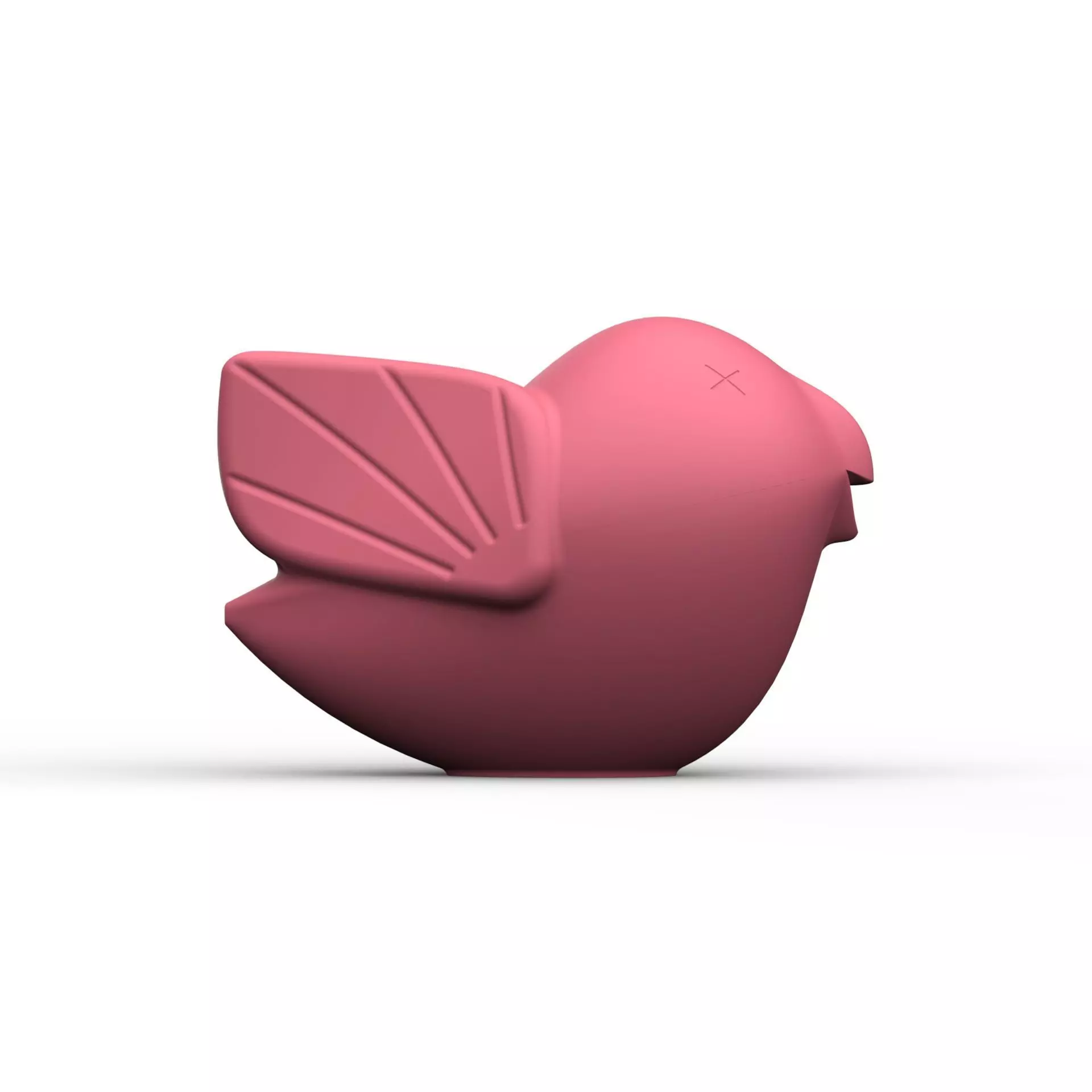 Bird rubber toy 3D print model_0