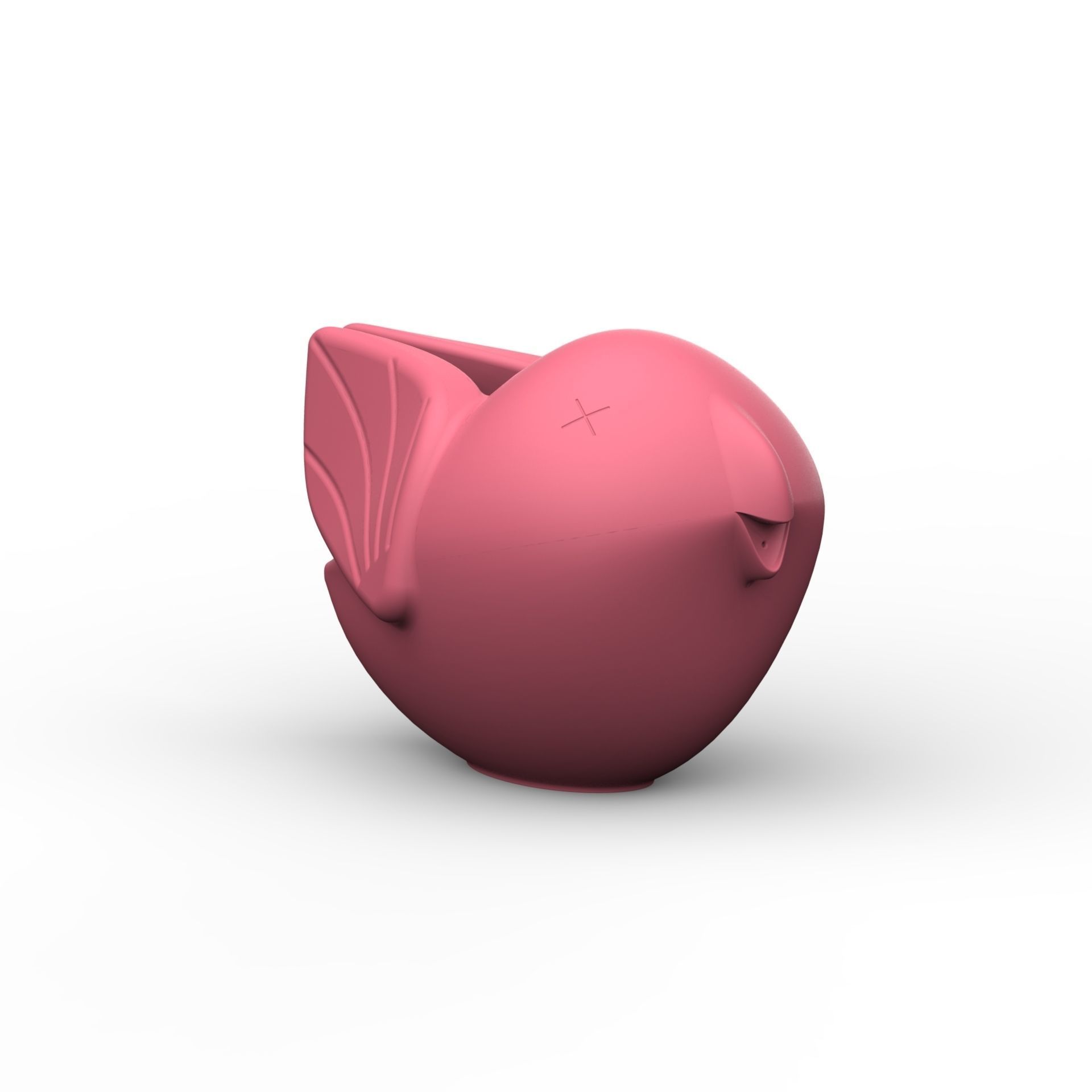 Bird rubber toy 3D print model_1