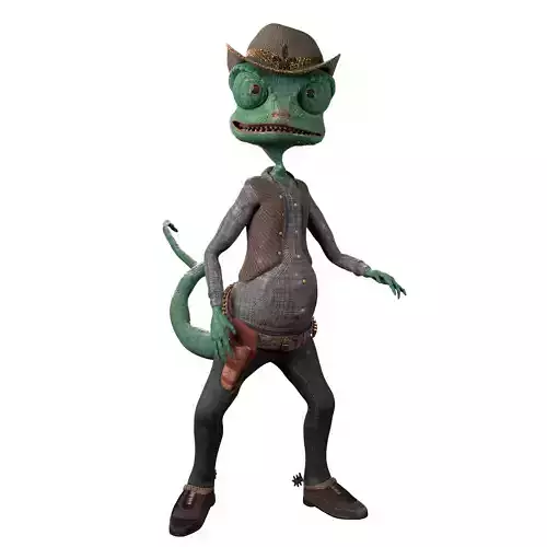 3D Model Of Rango Low-poly 3D model