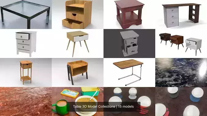 Table 3D Model Collections 