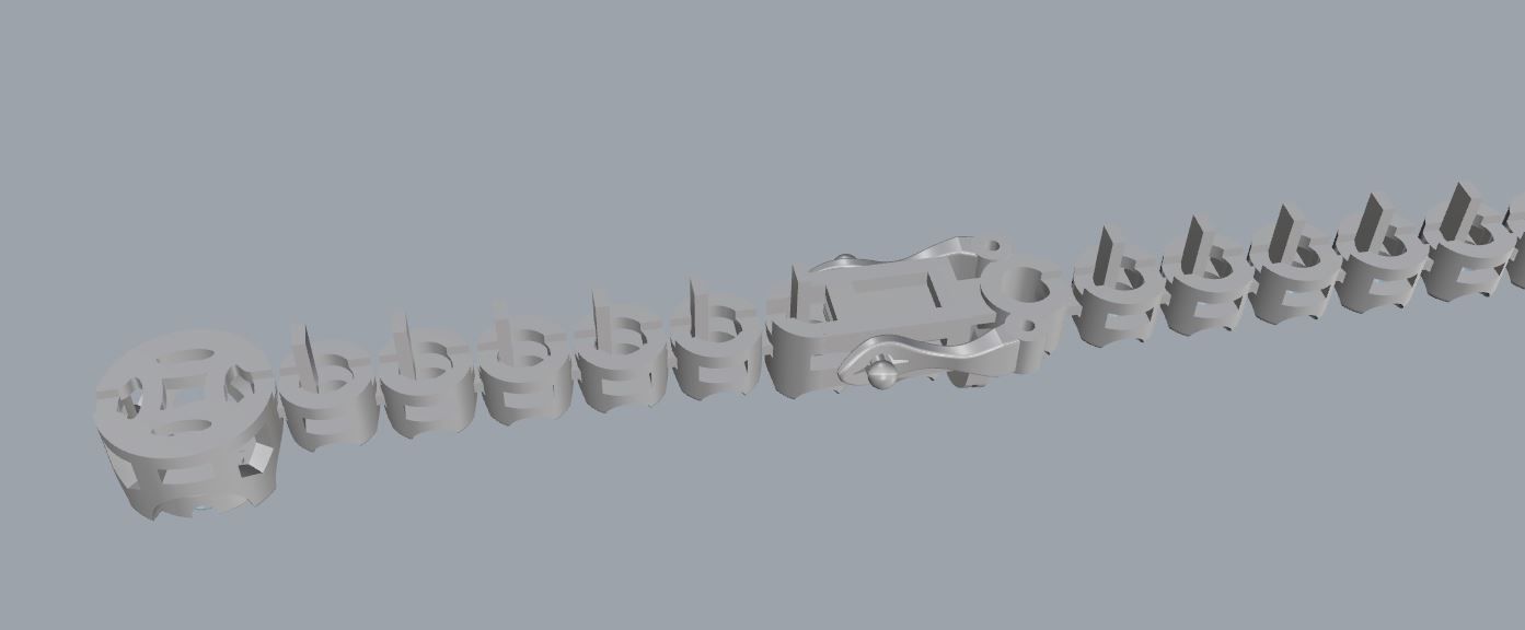 Tennis Bracelet 3D print model_8
