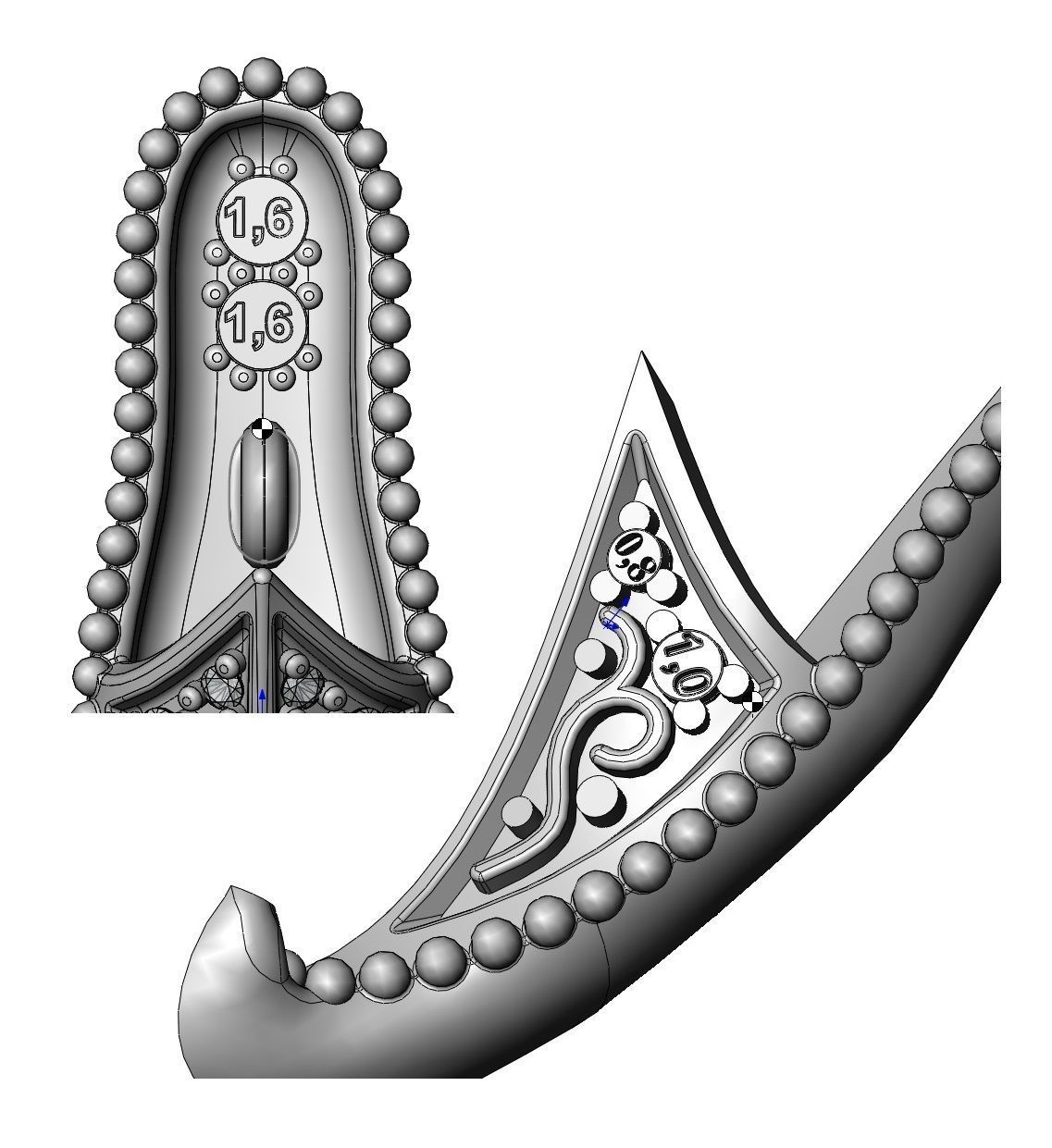 Pendant 156-2 3D print model_5