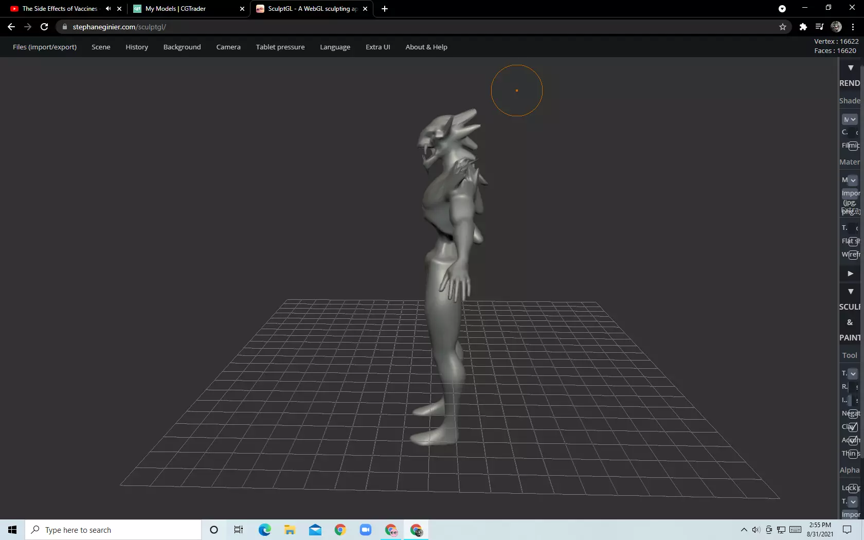Alien base mesh Free 3D model