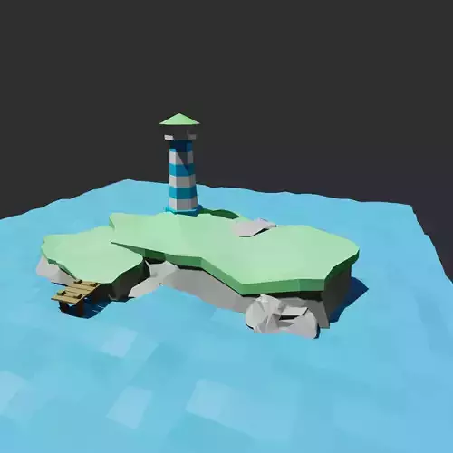 lighthouse on the island