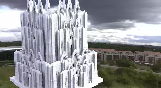 Tower Mordor Fantasy 3D model