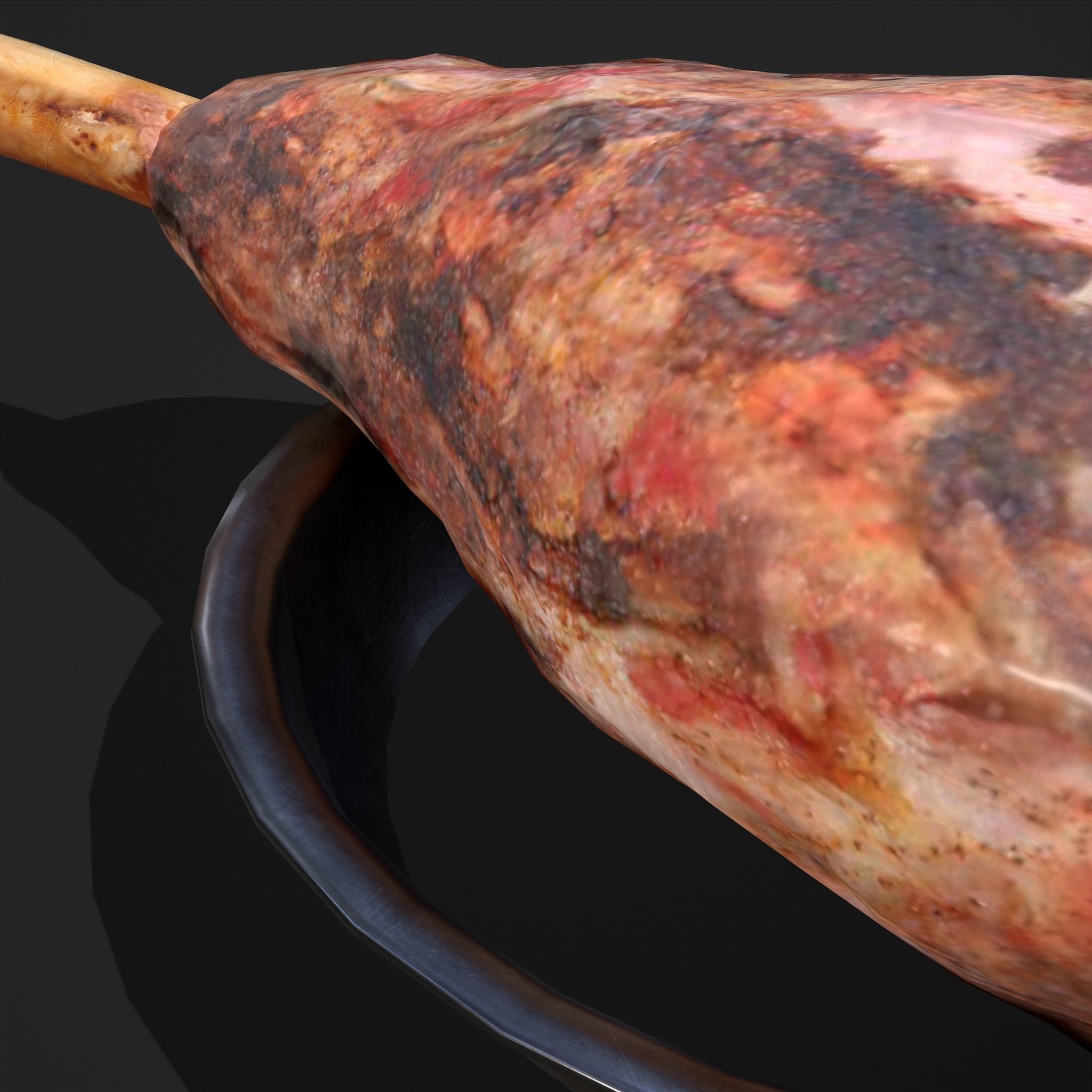Meat on Bone Low-poly 3D model_21
