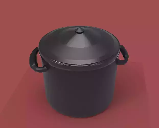 Maya 3D Rice Cooker Modeling