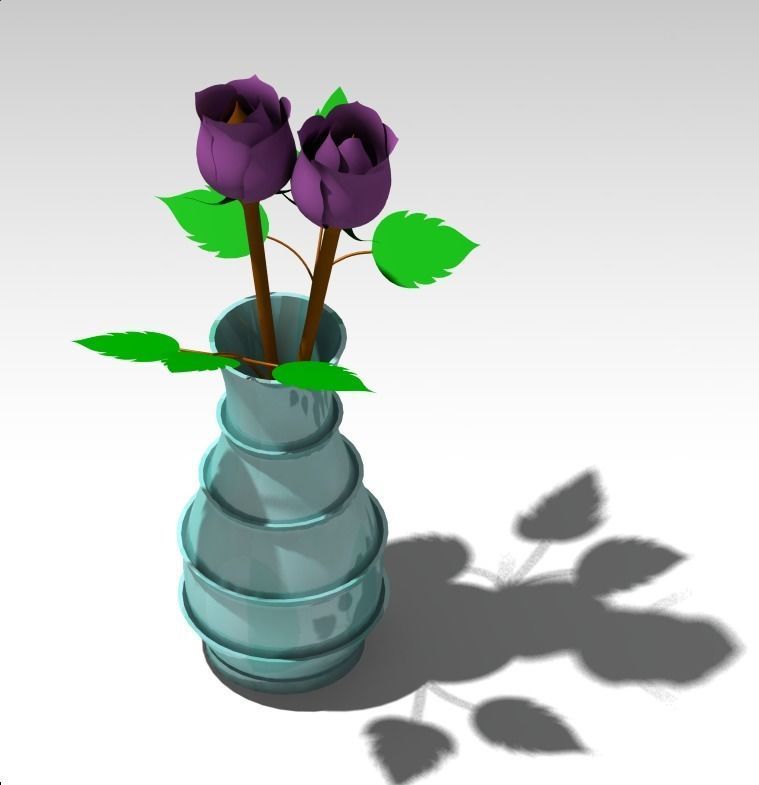 Flower Vase 3D print model_1
