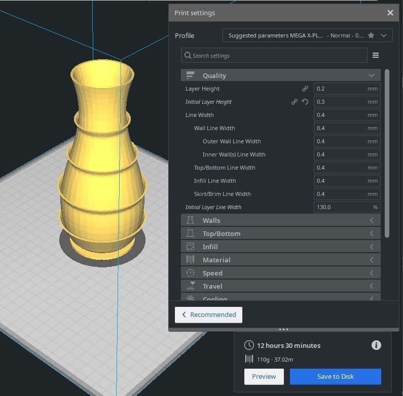 Flower Vase 3D print model_2