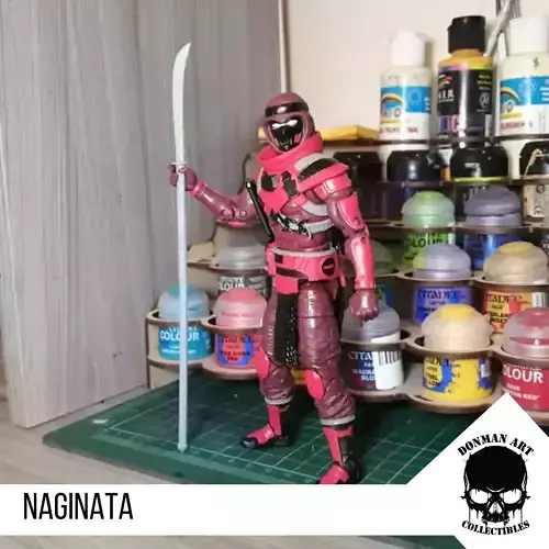 Naginata for 6 inch action figures  3D print model