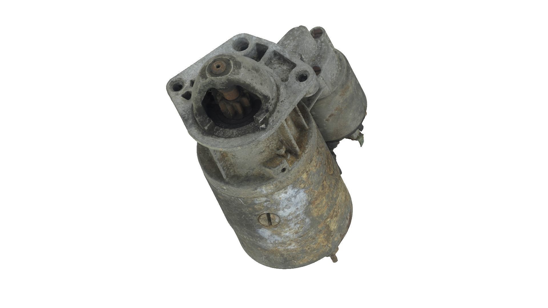 Rusty Starter Motor Raw Scanned 3D model_6