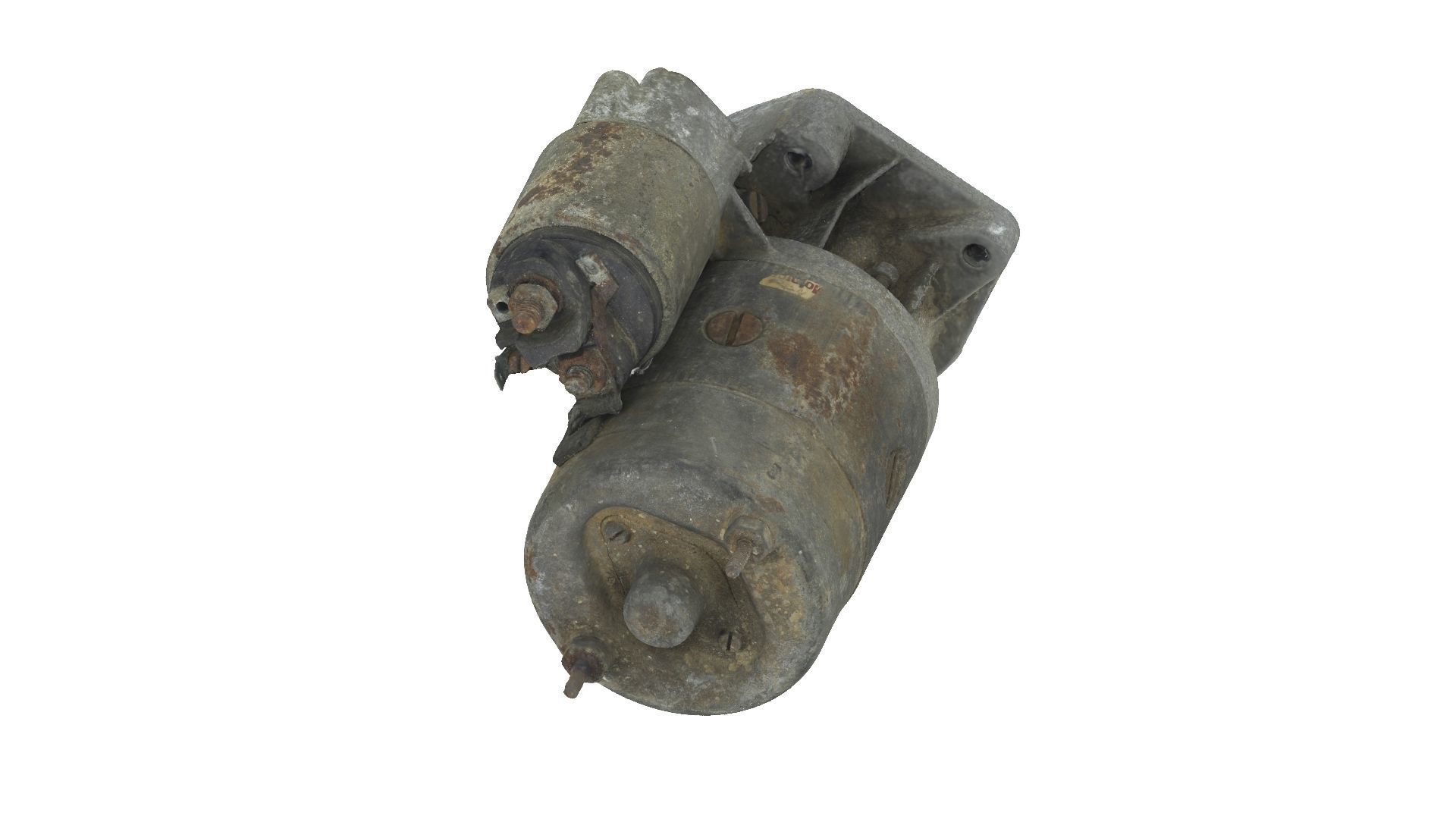 Rusty Starter Motor Raw Scanned 3D model_3
