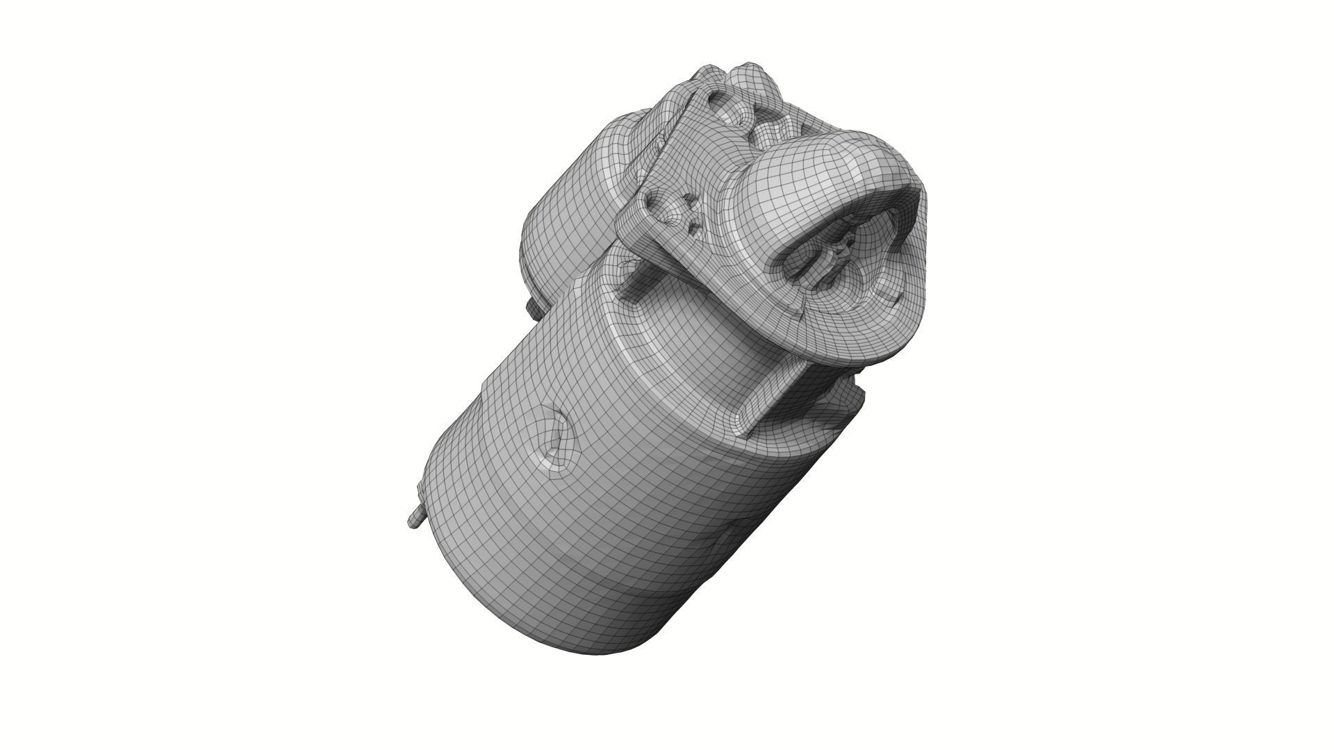 Rusty Starter Motor Raw Scanned 3D model_7