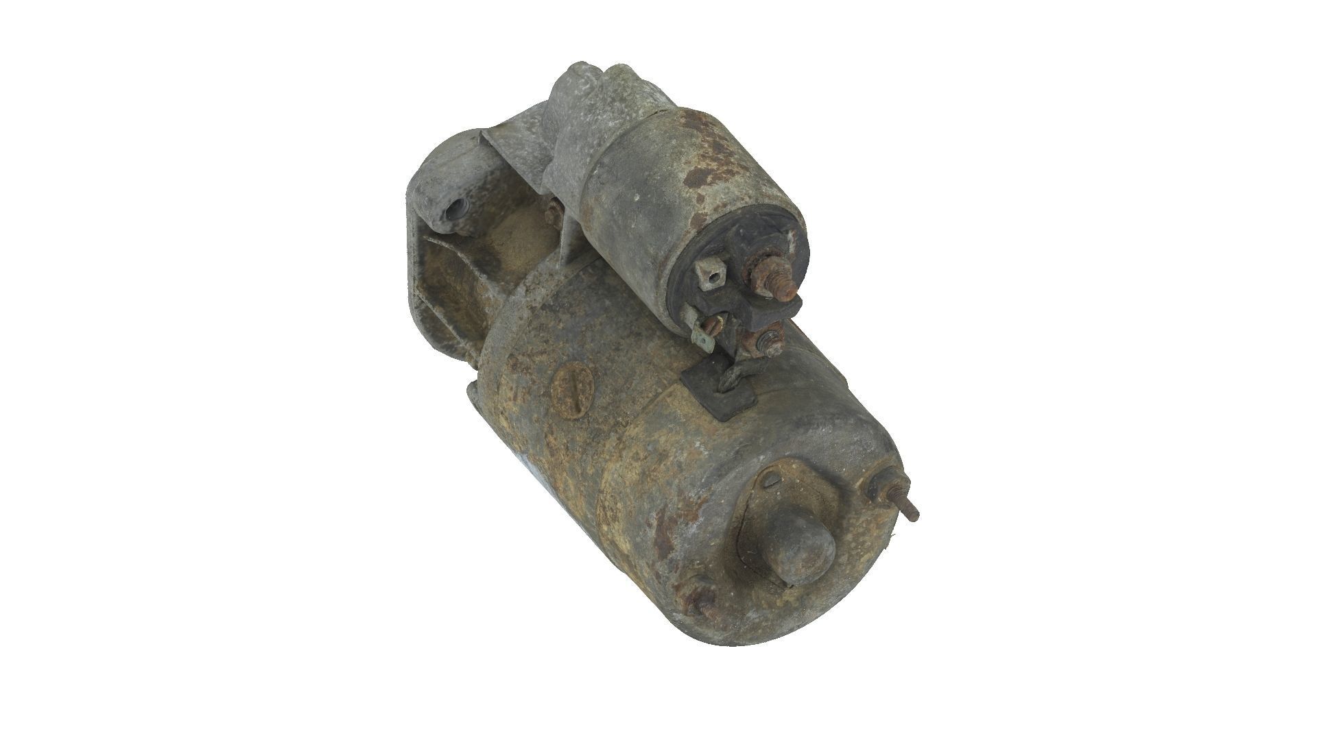 Rusty Starter Motor Raw Scanned 3D model_4