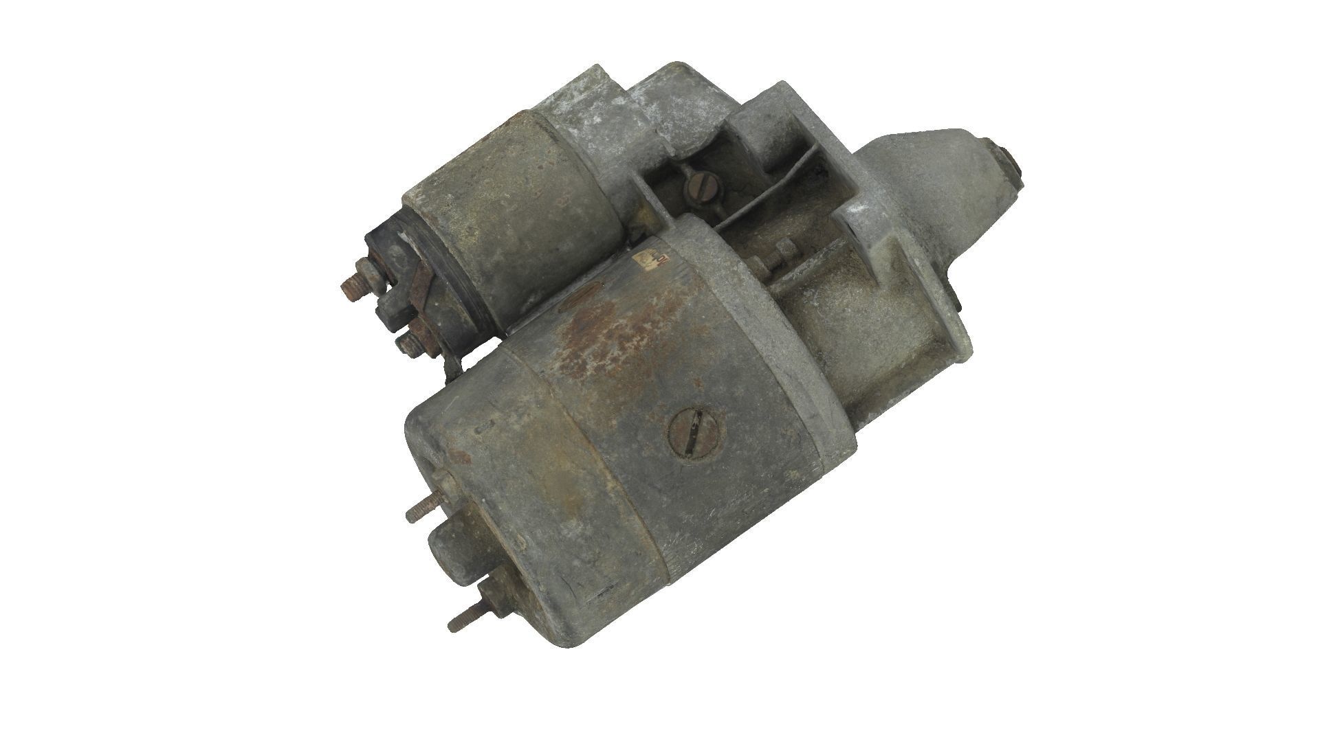 Rusty Starter Motor Raw Scanned 3D model_2