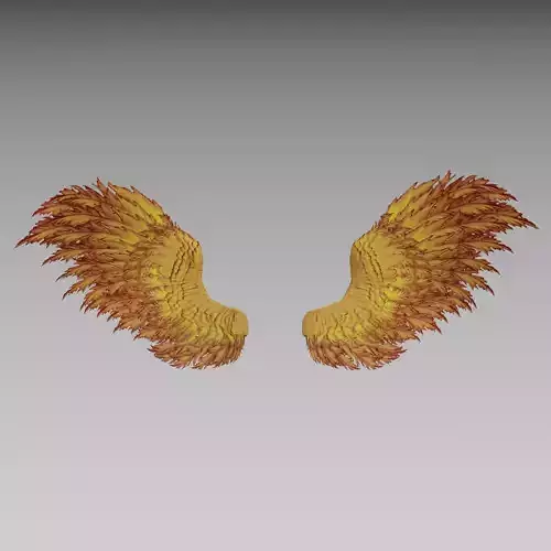 Phoenix wings - Alas Fenix 3D Low-poly 3D model