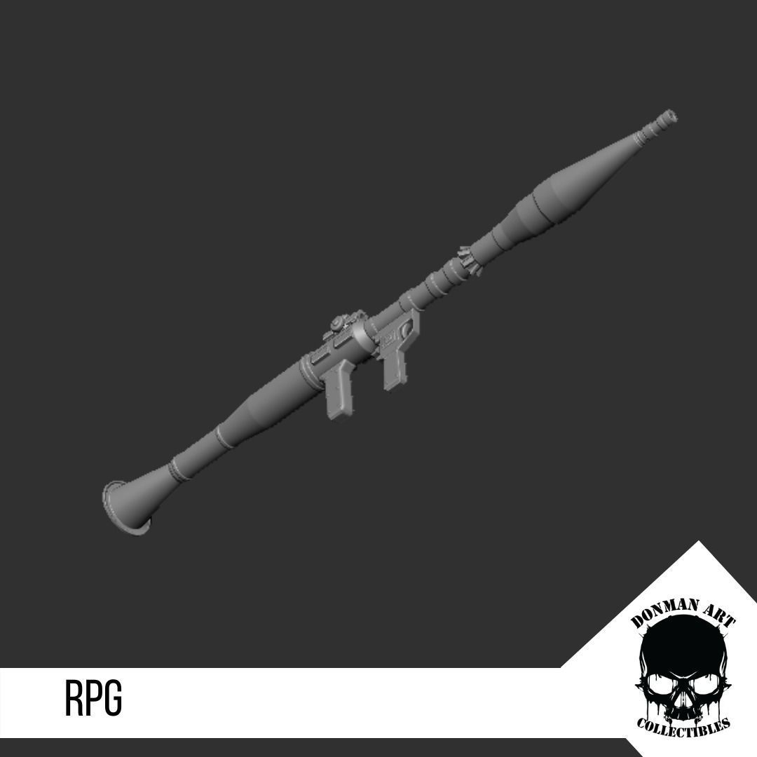 RPG for 6 inch action figures  3D print model_2