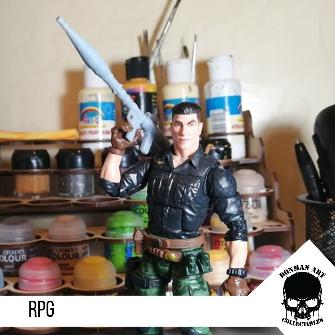 RPG for 6 inch action figures  3D print model_14